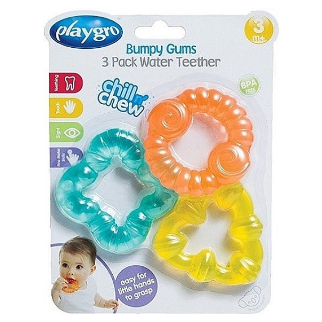 Playgro Bumpy Gums Water Teether 3m+ 3 τεμάχια