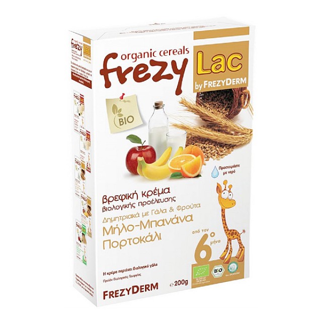 Frezyderm Frezylac Δημητριακά με Γάλα και Φρούτα 200g
