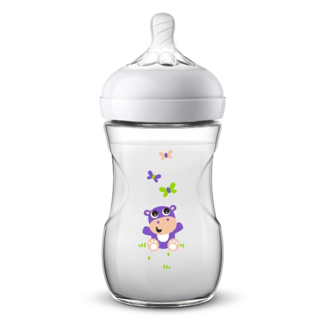 Philips Avent Baby bottle Natural Hippo 1m+ 260ml