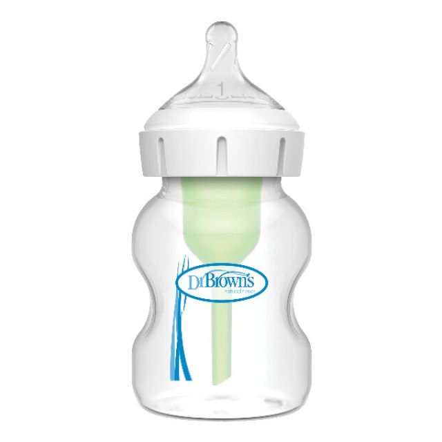 Dr. Brown's Zero-Resistance MED Plastic Baby Bottle Wide 150ml