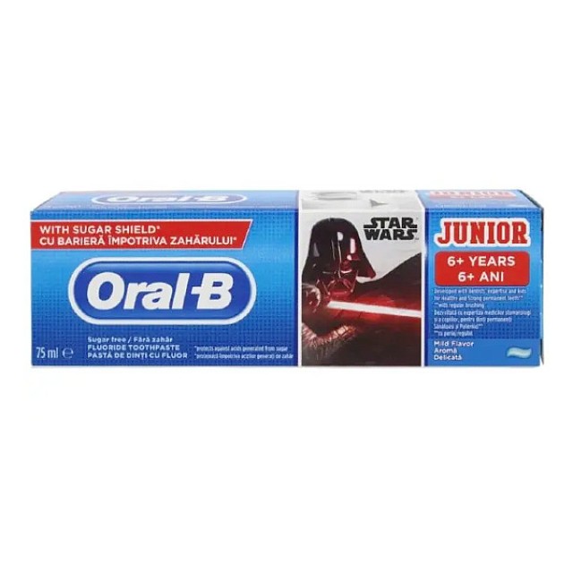 Oral-B Οδοντόκρεμα Junior Disney Star Wars γεύση Μέντας 75ml