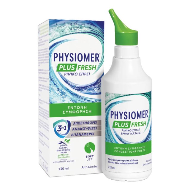 Physiomer Plus Fresh Nose Spray 135ml