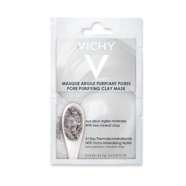 Vichy Μάσκα Αργίλου για Καθαρισμό Προσώπου 2Χ6ml