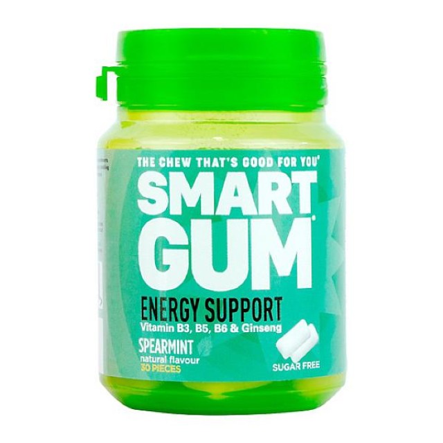 Smart Gum Energy Support γεύση Δυόσμος 30 τεμάχια