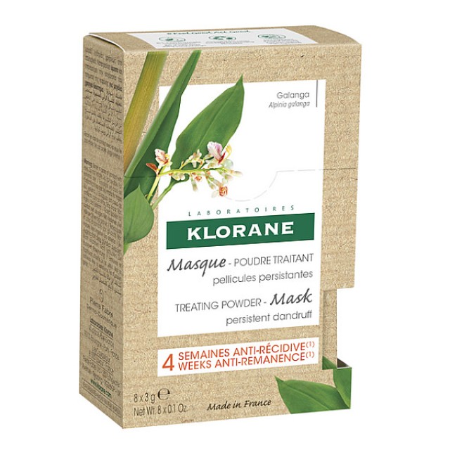 Klorane Galanga Treating Powder-Mask 3x8g