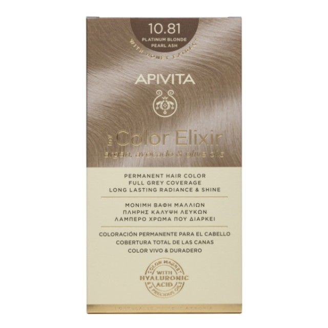 Apivita My Color Elixir Kit N10.81 Κατάξανθο Περλέ Σαντέ 50ml & 75ml