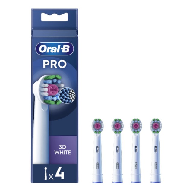 Oral-B Pro 3D White 4 ανταλλακτικές κεφαλές