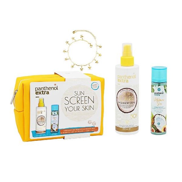 Panthenol Extra Set Sun Care Face & Body Spray SPF50 250ml & Vitamin Sea Mist 100ml & Jewelry