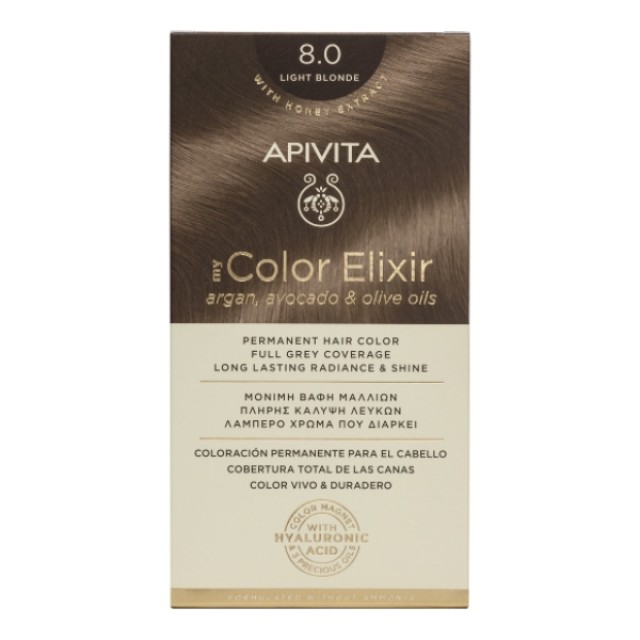 Apivita My Color Elixir Kit N8.0 Ξανθό Ανοιχτό 50ml & 75ml