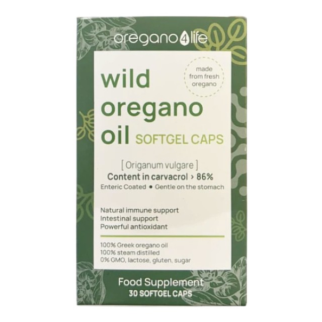 Oregano 4 Life Wild Oregano Oil Softgels 30 μαλακές κάψουλες