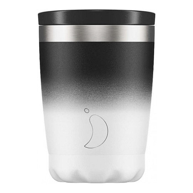 Chilly's Reusable Coffee Cup Gradient Edition Monochrome 340ml