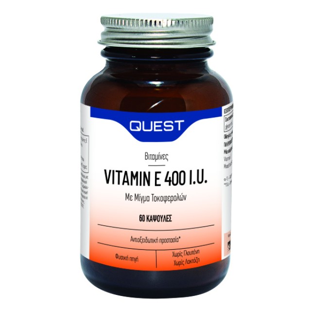Quest Vitamin E 400iu 60 κάψουλες