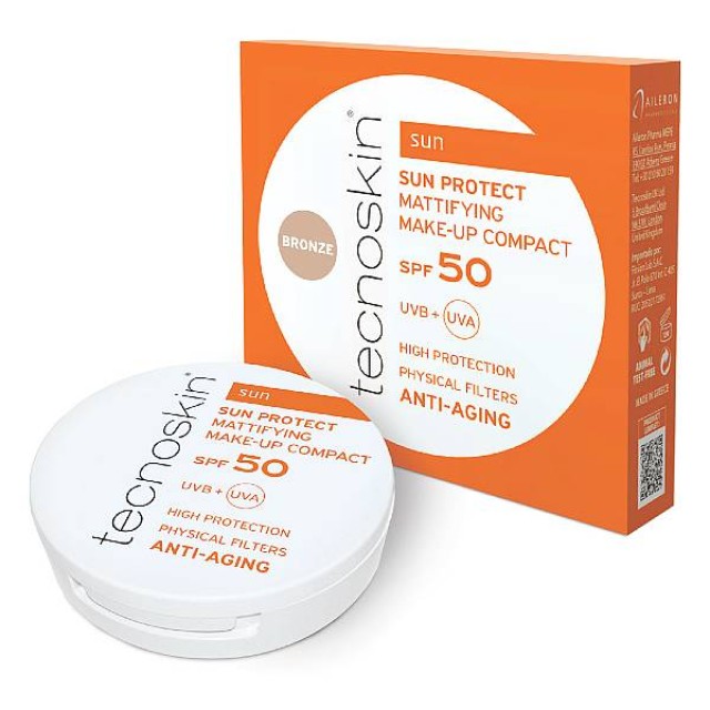 Tecnoskin Sun Protect Mattifying Make-Up Compact SPF50 Bronze 10g