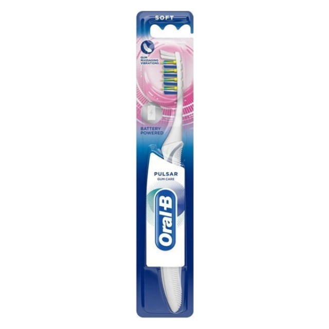 Oral-B Pulsar Pro-Expert Χειροκίνητη Οδοντόβουρτσα Με Μπαταρία Soft White