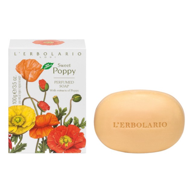 L'Erbolario Papavero Soave Perfumed Soap 100g