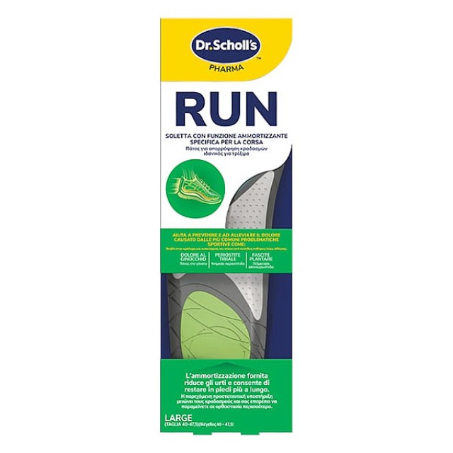 Dr. Scholl's Run Μέγεθος 40-47.5 Large 1 ζευγάρι