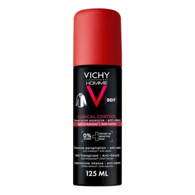 Vichy Homme 96h Clinical Control Deodorant Aerosol 125ml
