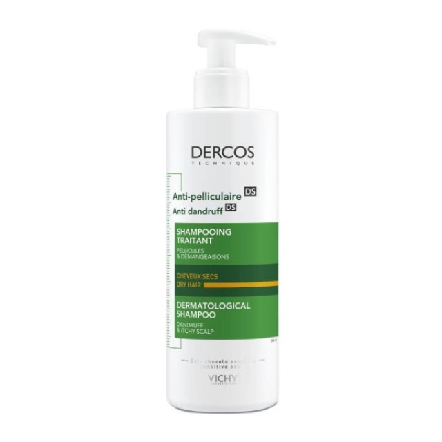 Vichy Dercos Anti-Dandruff DS Shampoo Αντιπυτιριδικό Σαμπουάν Για Ξηρά Μαλλιά 390ml
