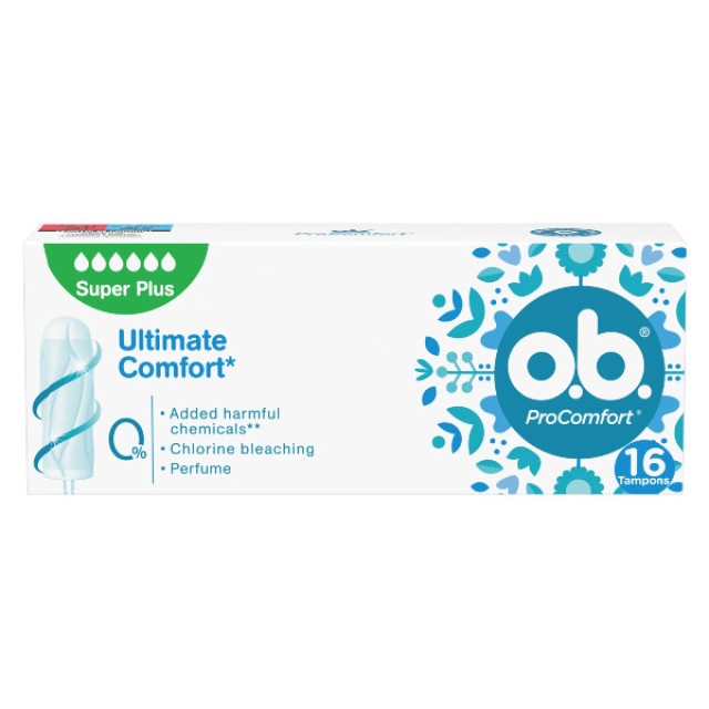 Ο.b. Procomfort Tampons Super Plus 16 τεμάχια