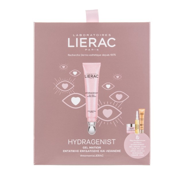 Lierac Hydragenist Gel Set Yeux 15ml & Mat Gel-crème 10ml & Cica Filler Serum 10ml & Sunissime Fluide SPF30 10ml