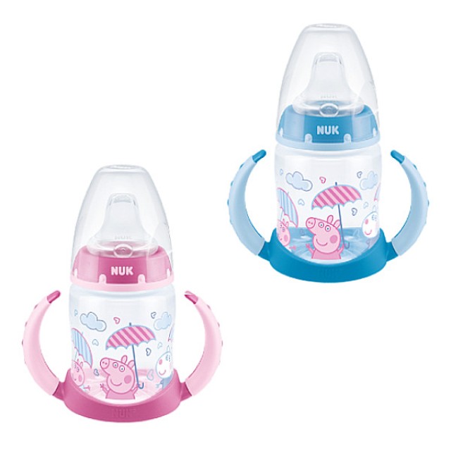 Nuk First Choice Learner Bottle με Δείκτη Ελέγχου Θερμοκρασίας Peppa Pig Μπλε ή Ροζ 6-18m 150ml