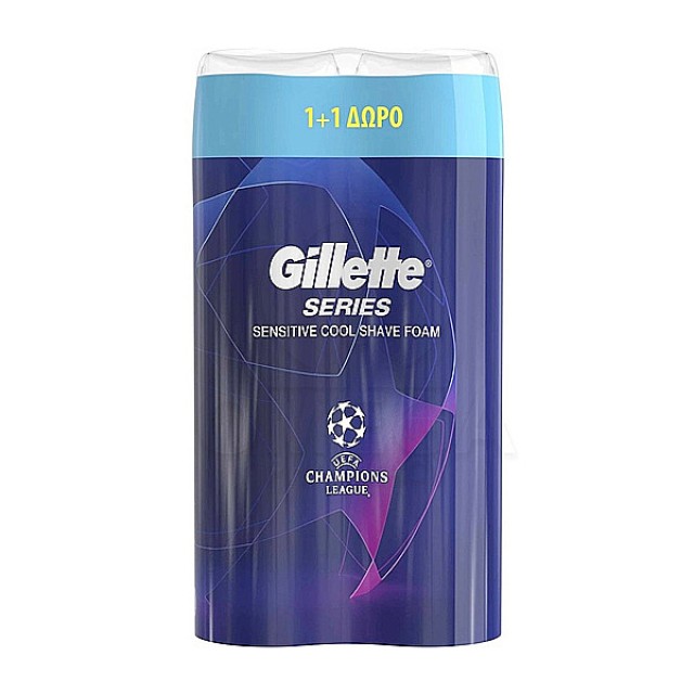 Gillette Series Sensitive Cool Shave Foam 2x250ml