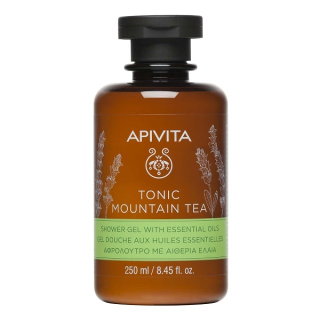 Apivita Tonic Mountain Tea Αφρόλουτρο Με Αιθέρια Έλαια 250ml