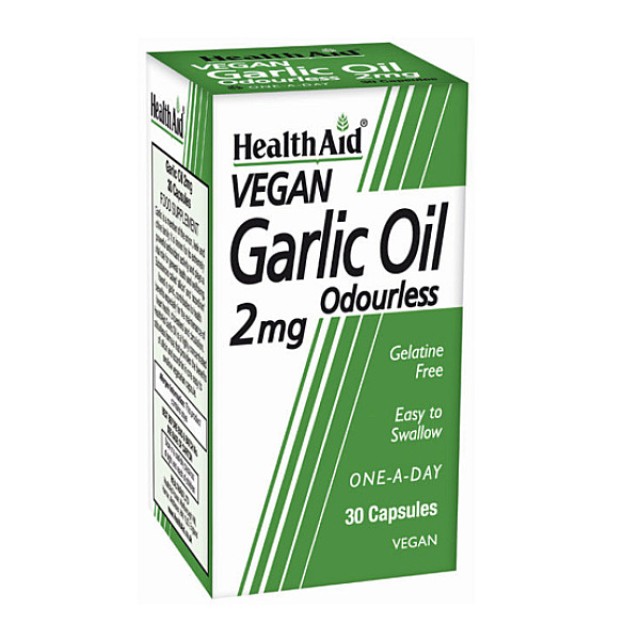 Health Aid Garlic Oil 2mg Odourless 30 κάψουλες