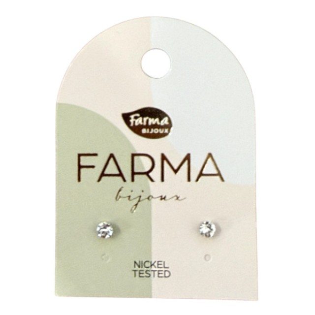 Farma Bijoux Earrings Crystals 4mm