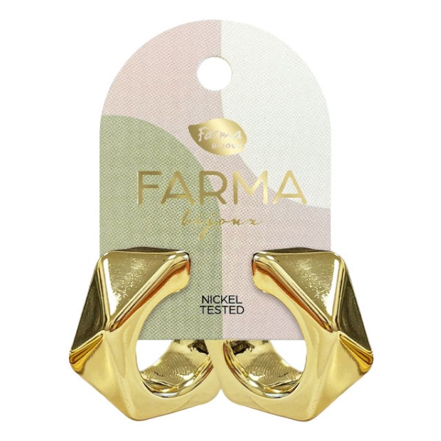 Farma Bijoux Earrings 7-Triangle Hoop 24mm