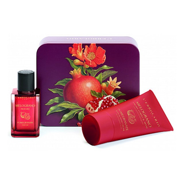 L'Erbolario Melograno Beauty Box Irresistibili Perfume 30ml & Body and Hand Cream 75ml