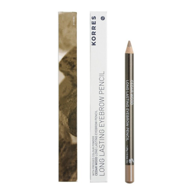 Korres Cedar Eyebrow Pencil 02 Medium Shade 1.29ml