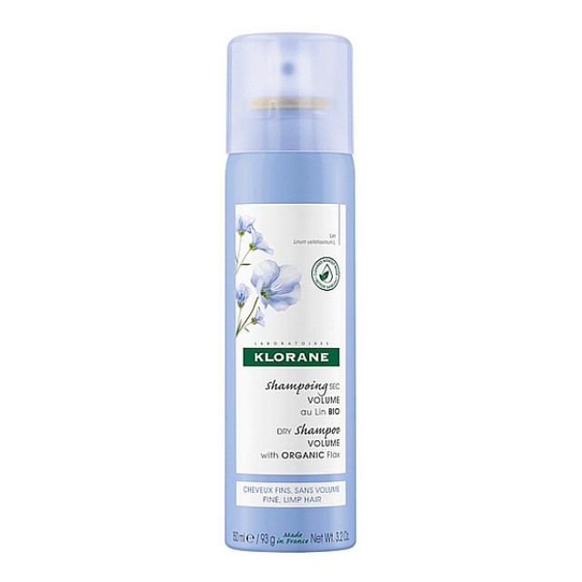 Klorane Linum Dry Shampoo for Volume with Organic Flax Fibers 150ml