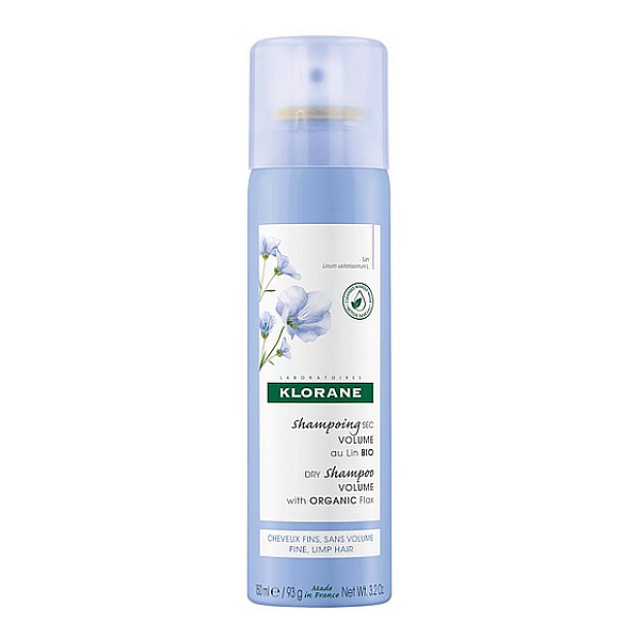 Klorane Linum Dry Shampoo για Όγκο με Ίνες Βιολογικού Λιναριού 150ml