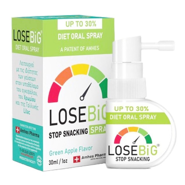 Amhes Pharma Losebig Spray γεύση Πράσινο Μήλο 30ml