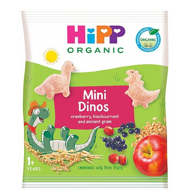 Hipp Mini Dinos Παιδικά Δεινοσαυράκια 1m+ 30g
