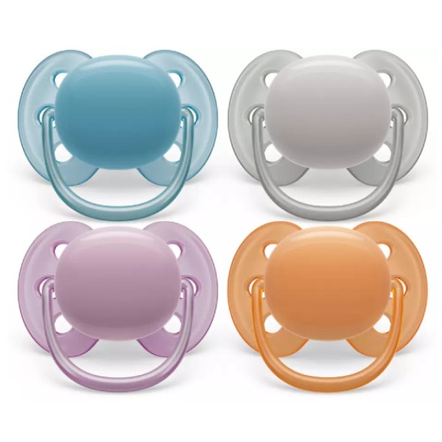 Philips Avent Ultra Soft Ορθοδοντική Διάφορα Σχέδια 6-18m 2 τεμάχια