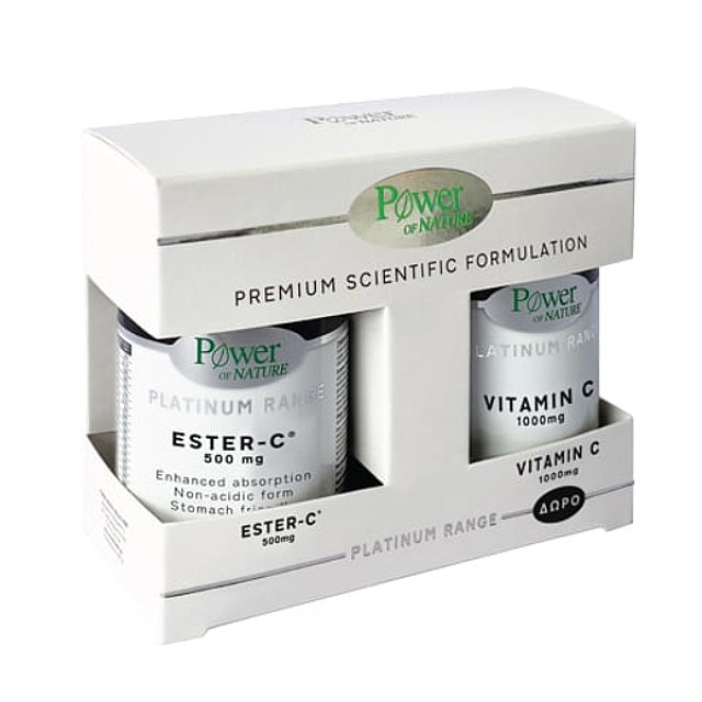 Power Health Platinum Range Ester-C 500mg 50 ταμπλέτες & Δώρο Vitamin C 1000mg 20 ταμπλέτες
