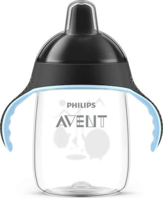 Philips Avent Κύπελλο Με Λαβές Μαύρο 18m+ 340ml