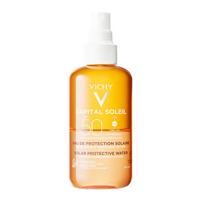 Vichy Capital Soleil Solar Protective Water Tan Illuminating Beta-Carotene SPF50 200ml