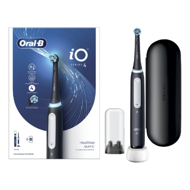 Oral-B iO Series 4 Magnetic Black ηλεκτρική οδοντόβουρτσα