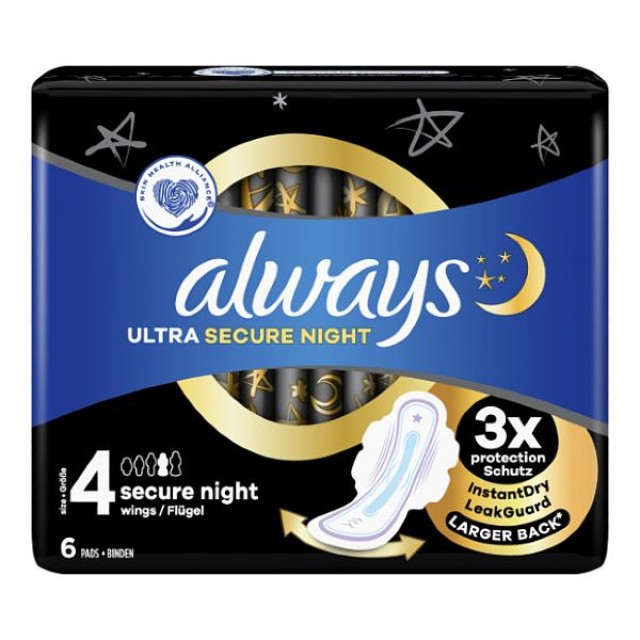 Always Ultra Secure Night 6 τεμάχια