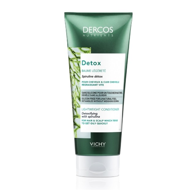 Vichy Dercos Nutrients Detox Lightweight Conditιoner Για Λιπαρά Μαλλιά 200ml