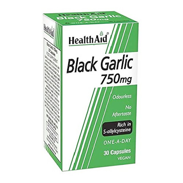 Health Aid Vegan Black Garlic 750mg 30 κάψουλες