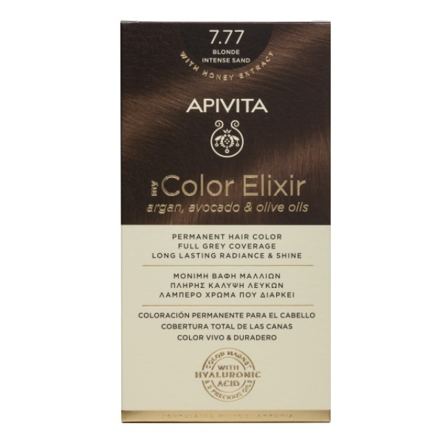 Apivita My Color Elixir Kit N7.77 Ξανθό Έντονο Μπεζ 50ml & 75ml