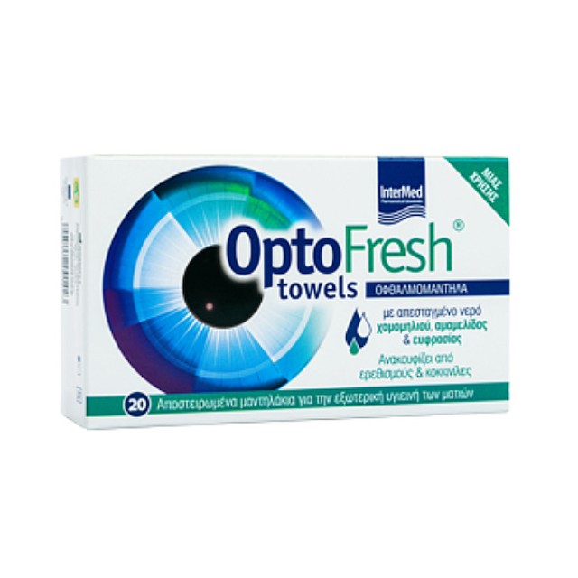 Intermed OptoFresh Towels 20 sterile eye wipes