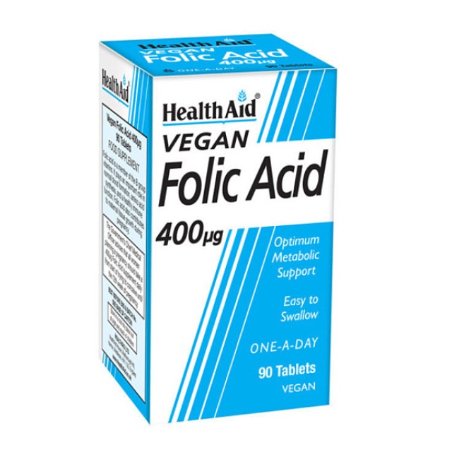 Health Aid Folic Acid 400μg 90 tablets