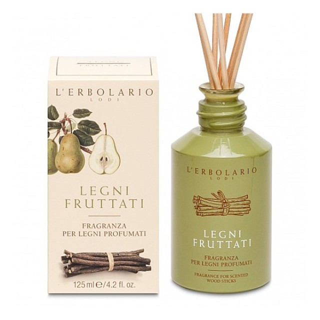 L'Erbolario Legni Fruttati Room Scent with Wooden Sticks 125ml