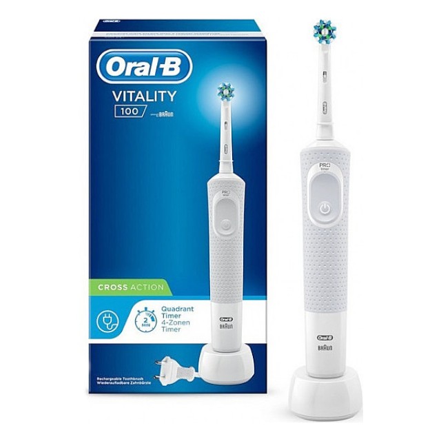 Oral-B Vitality 100 White Cross Action ηλεκτρική οδοντόβουρτσα