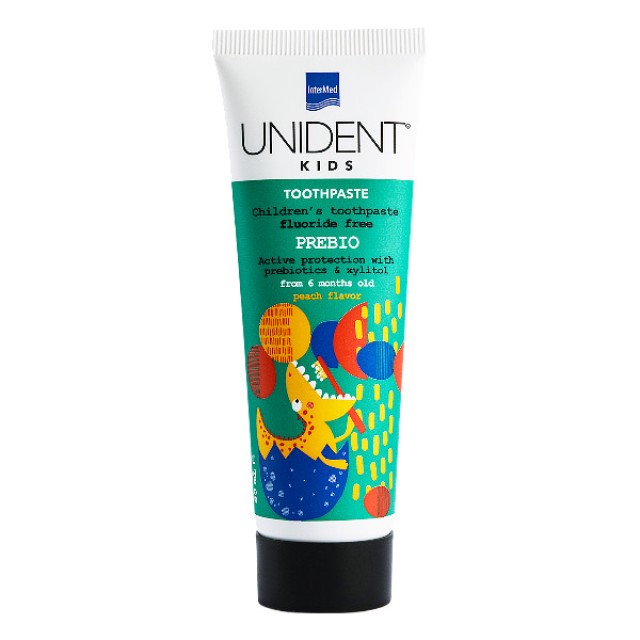 Intermed Unident Kids Toothpaste Prebio γεύση Ροδάκινο 50ml